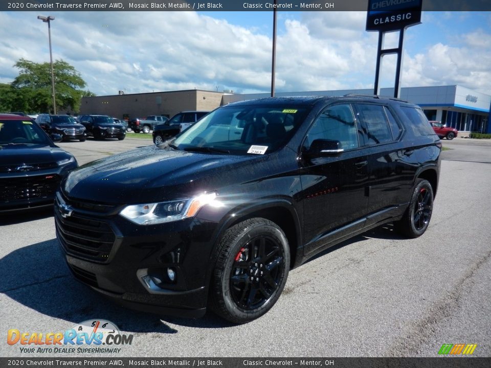 2020 Chevrolet Traverse Premier AWD Mosaic Black Metallic / Jet Black Photo #1
