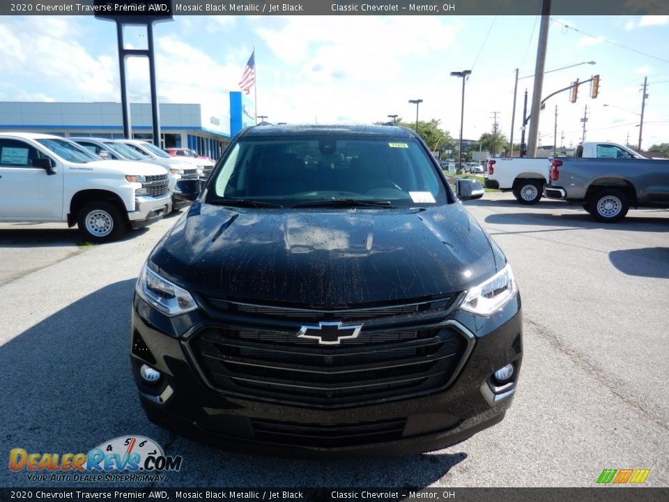 2020 Chevrolet Traverse Premier AWD Mosaic Black Metallic / Jet Black Photo #2