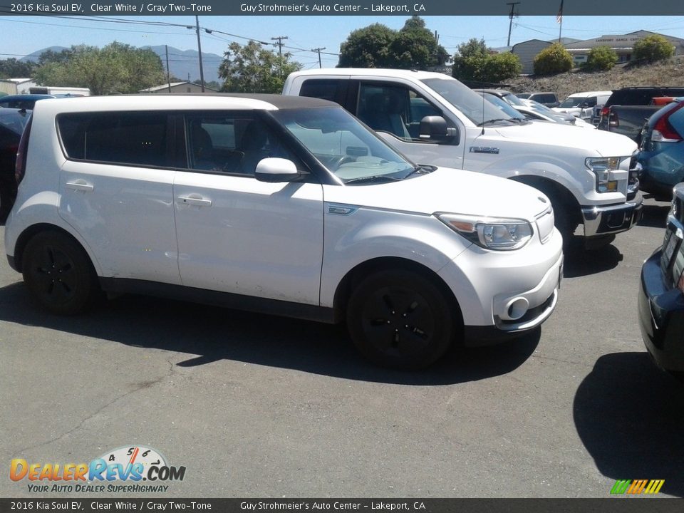 Clear White 2016 Kia Soul EV Photo #1