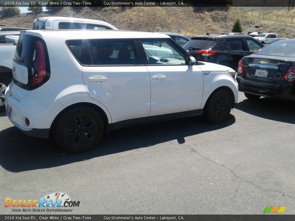 2016 Kia Soul EV Clear White / Gray Two-Tone Photo #2