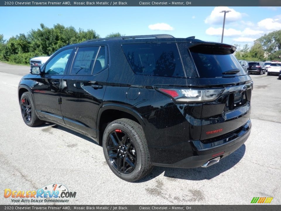 2020 Chevrolet Traverse Premier AWD Mosaic Black Metallic / Jet Black Photo #5