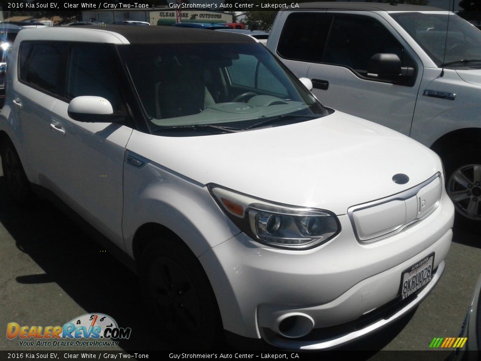 Clear White 2016 Kia Soul EV Photo #7