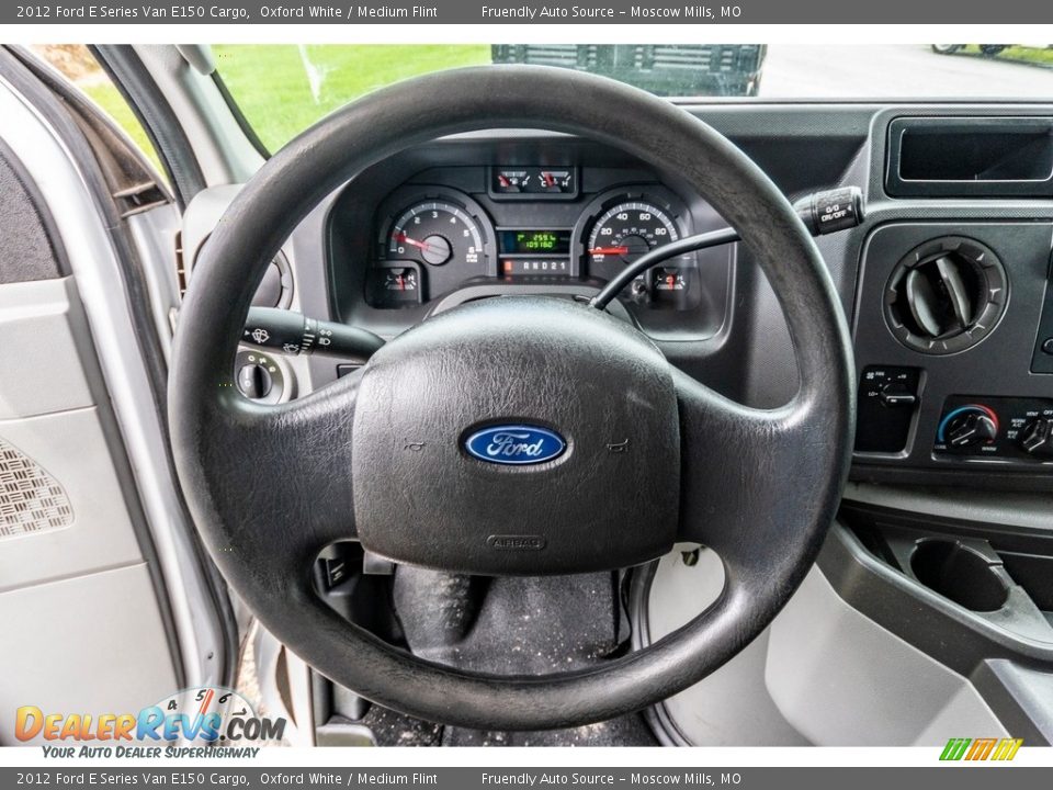 2012 Ford E Series Van E150 Cargo Oxford White / Medium Flint Photo #34