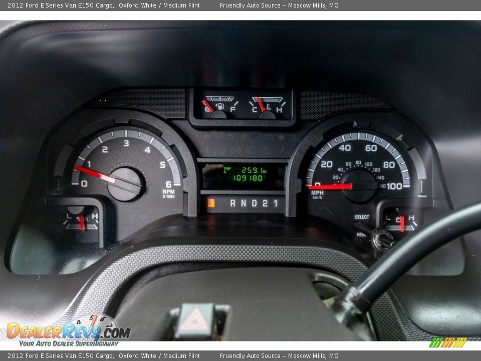2012 Ford E Series Van E150 Cargo Oxford White / Medium Flint Photo #35