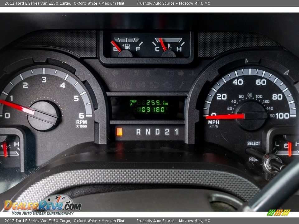 2012 Ford E Series Van E150 Cargo Oxford White / Medium Flint Photo #36