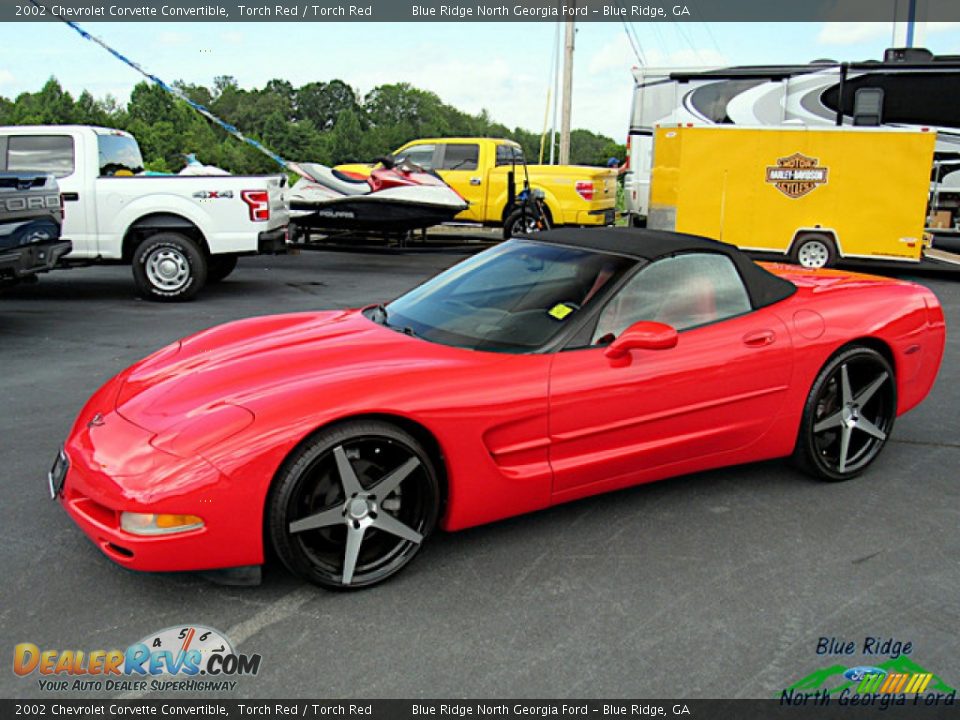 2002 Chevrolet Corvette Convertible Torch Red / Torch Red Photo #24