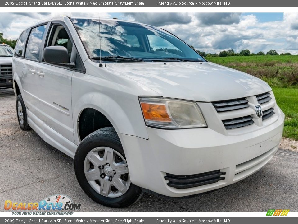 2009 Dodge Grand Caravan SE Stone White / Medium Slate Gray/Light Shale Photo #1