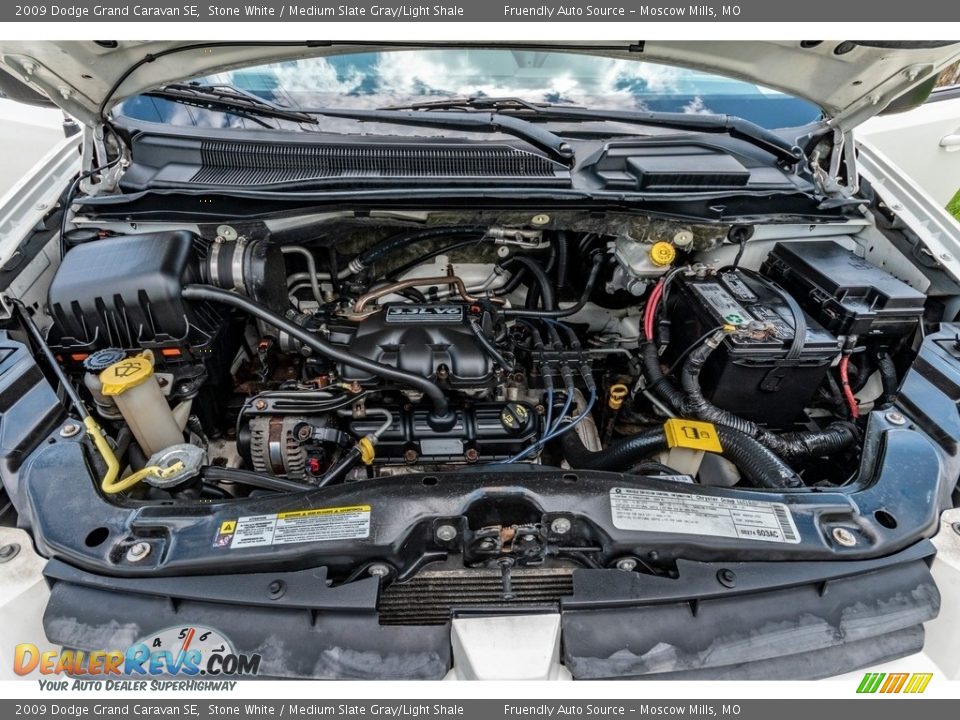 2009 Dodge Grand Caravan SE Stone White / Medium Slate Gray/Light Shale Photo #16