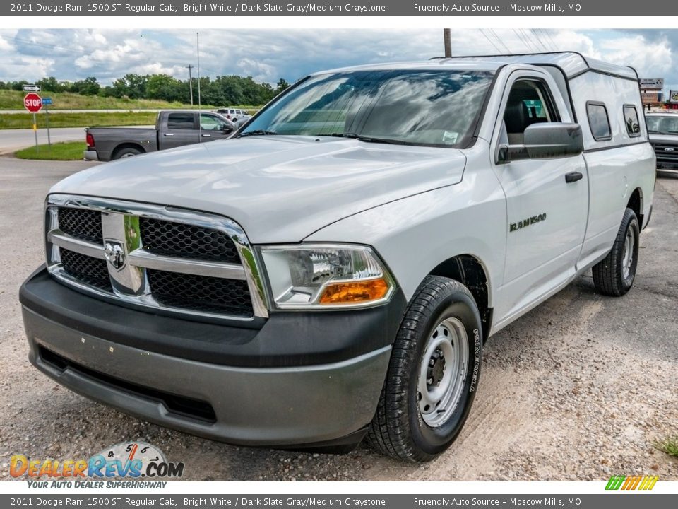 2011 Dodge Ram 1500 ST Regular Cab Bright White / Dark Slate Gray/Medium Graystone Photo #8