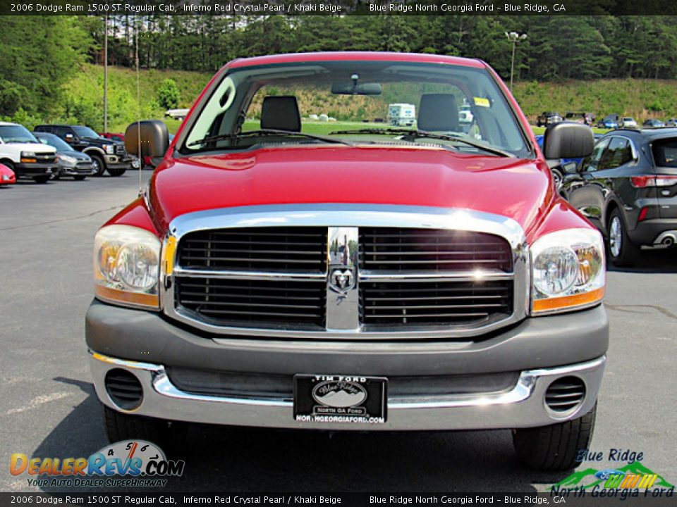 2006 Dodge Ram 1500 ST Regular Cab Inferno Red Crystal Pearl / Khaki Beige Photo #8