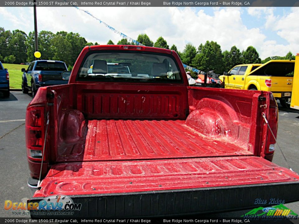 2006 Dodge Ram 1500 ST Regular Cab Inferno Red Crystal Pearl / Khaki Beige Photo #9