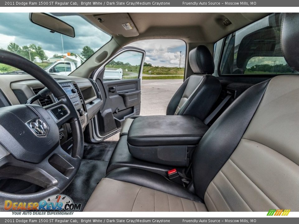 2011 Dodge Ram 1500 ST Regular Cab Bright White / Dark Slate Gray/Medium Graystone Photo #20