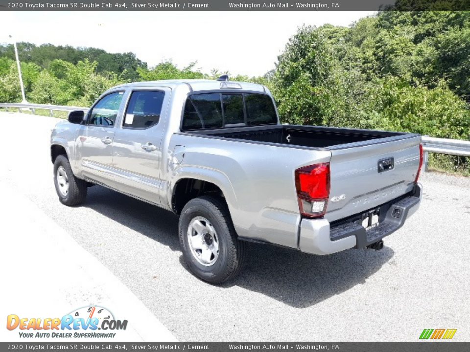 2020 Toyota Tacoma SR Double Cab 4x4 Silver Sky Metallic / Cement Photo #2