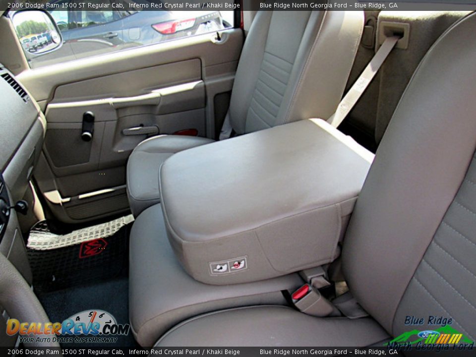 2006 Dodge Ram 1500 ST Regular Cab Inferno Red Crystal Pearl / Khaki Beige Photo #15