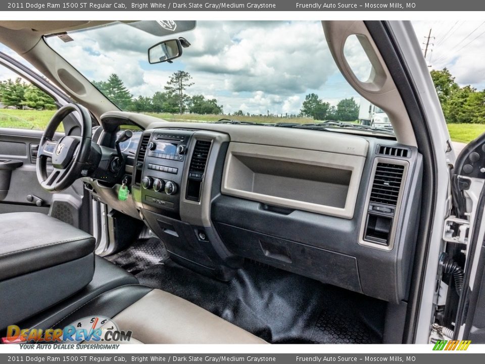2011 Dodge Ram 1500 ST Regular Cab Bright White / Dark Slate Gray/Medium Graystone Photo #26
