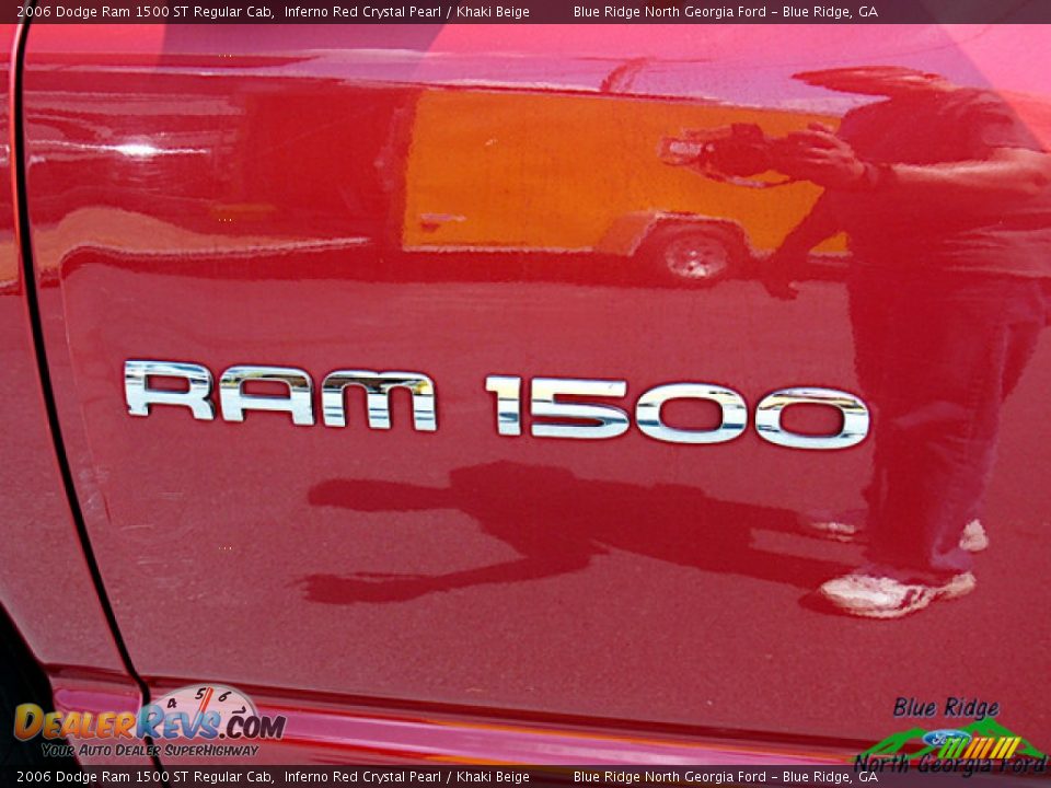 2006 Dodge Ram 1500 ST Regular Cab Inferno Red Crystal Pearl / Khaki Beige Photo #17
