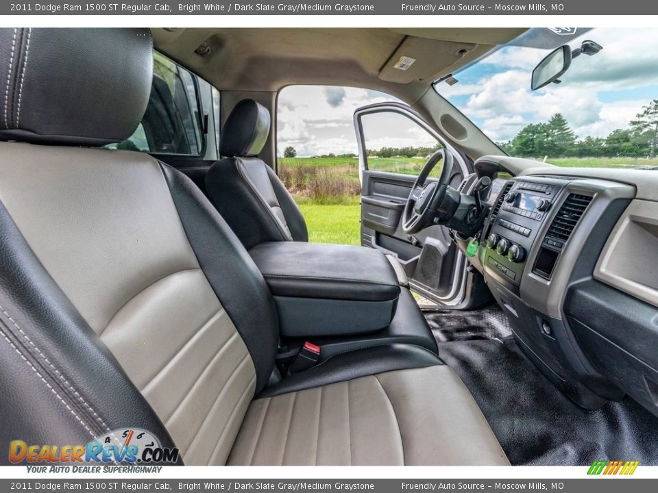 2011 Dodge Ram 1500 ST Regular Cab Bright White / Dark Slate Gray/Medium Graystone Photo #27