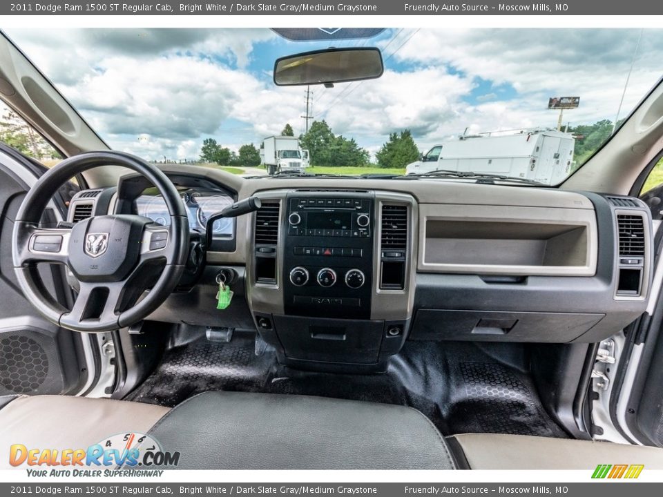 2011 Dodge Ram 1500 ST Regular Cab Bright White / Dark Slate Gray/Medium Graystone Photo #29