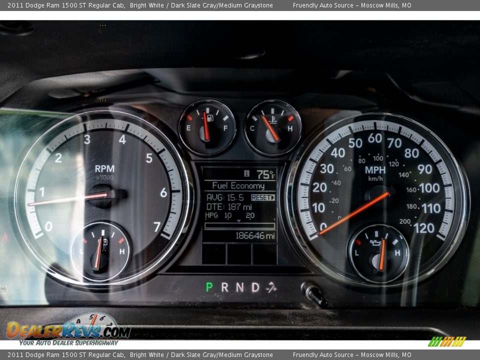 2011 Dodge Ram 1500 ST Regular Cab Bright White / Dark Slate Gray/Medium Graystone Photo #34