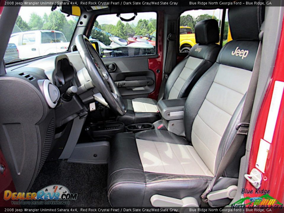 2008 Jeep Wrangler Unlimited Sahara 4x4 Red Rock Crystal Pearl / Dark Slate Gray/Med Slate Gray Photo #9