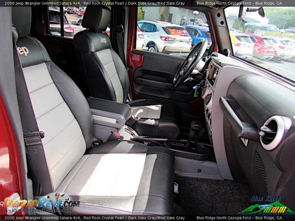 2008 Jeep Wrangler Unlimited Sahara 4x4 Red Rock Crystal Pearl / Dark Slate Gray/Med Slate Gray Photo #10