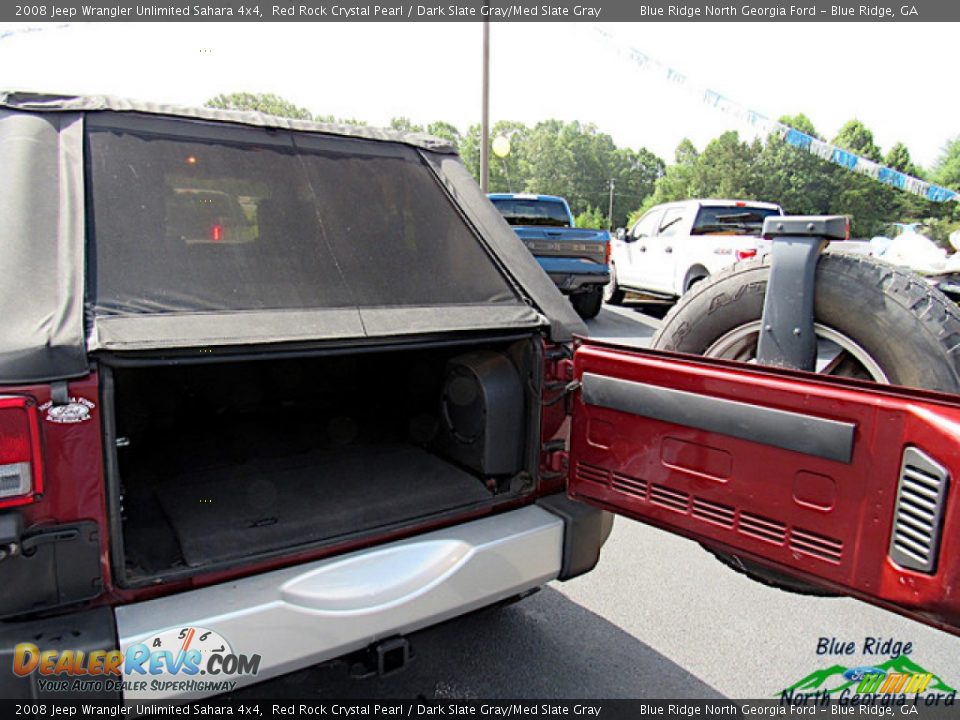 2008 Jeep Wrangler Unlimited Sahara 4x4 Red Rock Crystal Pearl / Dark Slate Gray/Med Slate Gray Photo #12