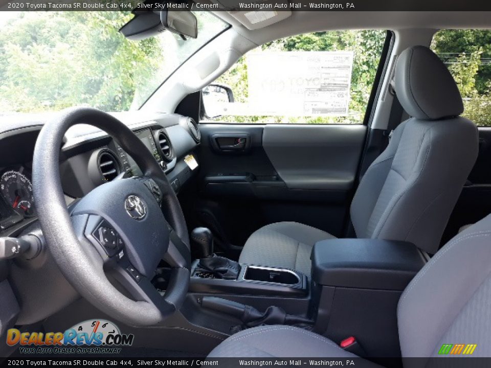 2020 Toyota Tacoma SR Double Cab 4x4 Silver Sky Metallic / Cement Photo #22