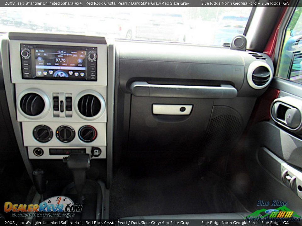 2008 Jeep Wrangler Unlimited Sahara 4x4 Red Rock Crystal Pearl / Dark Slate Gray/Med Slate Gray Photo #14