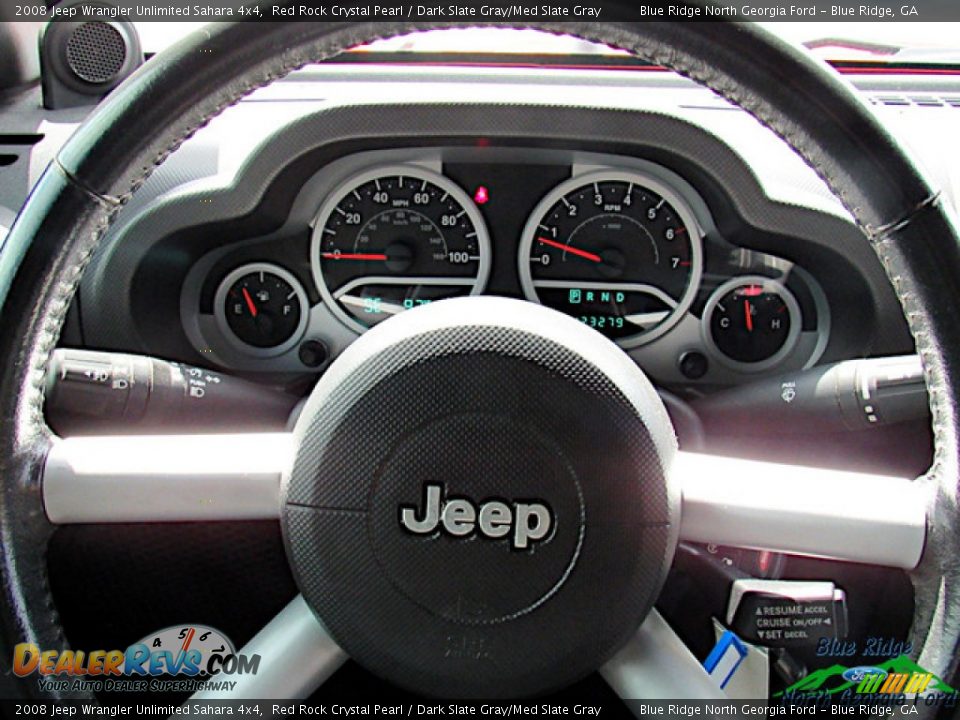 2008 Jeep Wrangler Unlimited Sahara 4x4 Red Rock Crystal Pearl / Dark Slate Gray/Med Slate Gray Photo #15