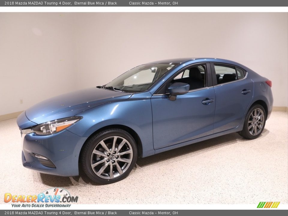 2018 Mazda MAZDA3 Touring 4 Door Eternal Blue Mica / Black Photo #3