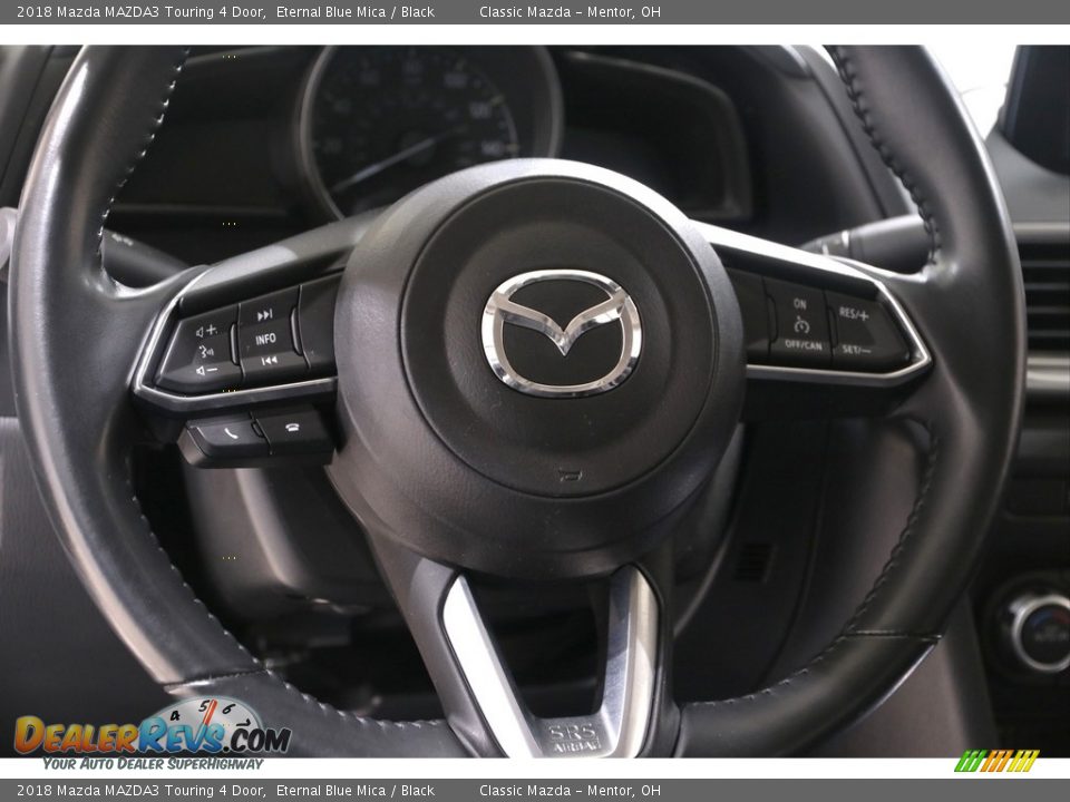 2018 Mazda MAZDA3 Touring 4 Door Eternal Blue Mica / Black Photo #7