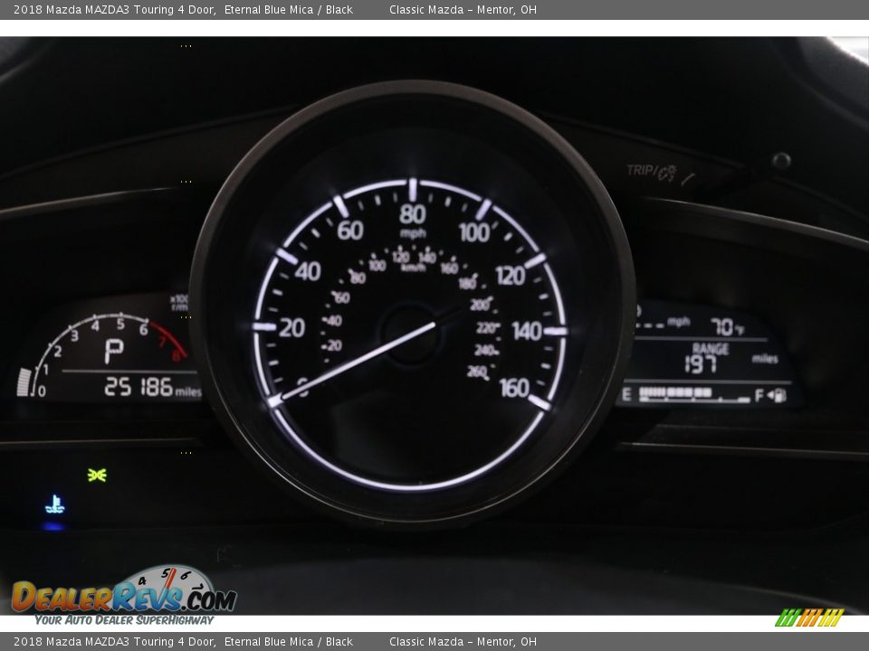 2018 Mazda MAZDA3 Touring 4 Door Eternal Blue Mica / Black Photo #8