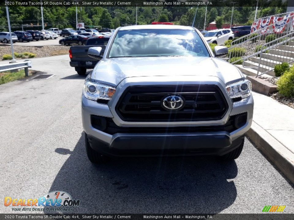 2020 Toyota Tacoma SR Double Cab 4x4 Silver Sky Metallic / Cement Photo #30