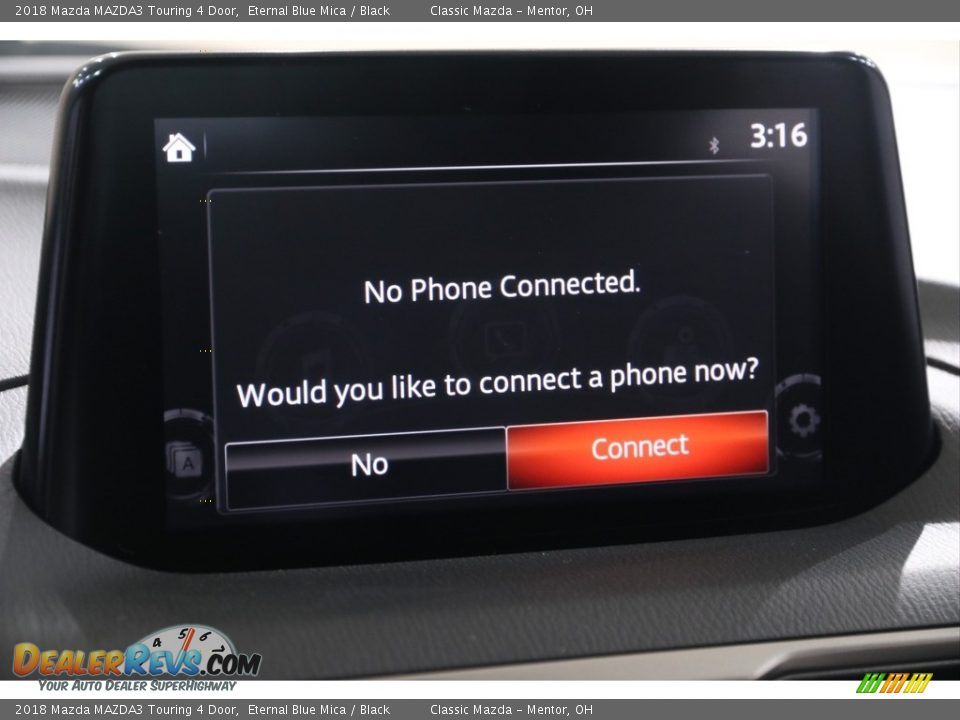 2018 Mazda MAZDA3 Touring 4 Door Eternal Blue Mica / Black Photo #11