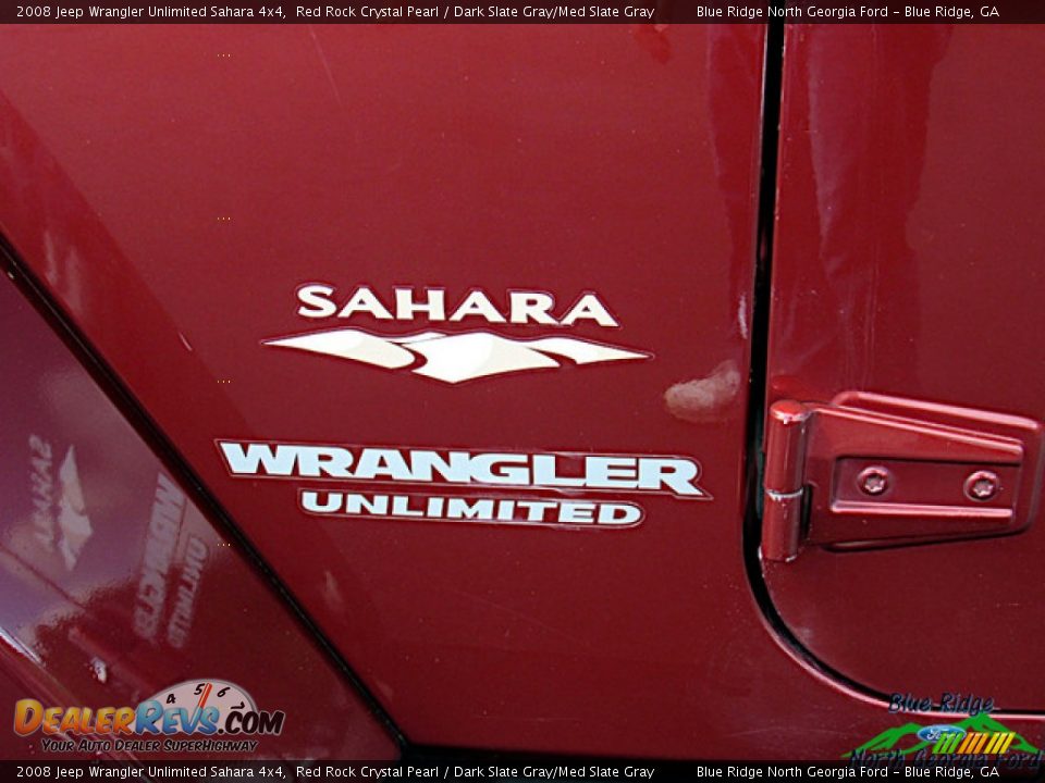 2008 Jeep Wrangler Unlimited Sahara 4x4 Red Rock Crystal Pearl / Dark Slate Gray/Med Slate Gray Photo #23