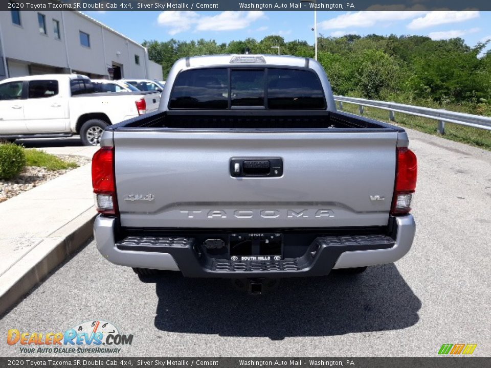 2020 Toyota Tacoma SR Double Cab 4x4 Silver Sky Metallic / Cement Photo #34