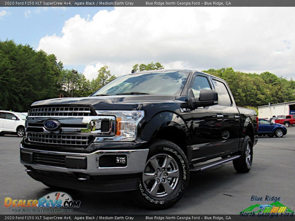 2020 Ford F150 XLT SuperCrew 4x4 Agate Black / Medium Earth Gray Photo #1