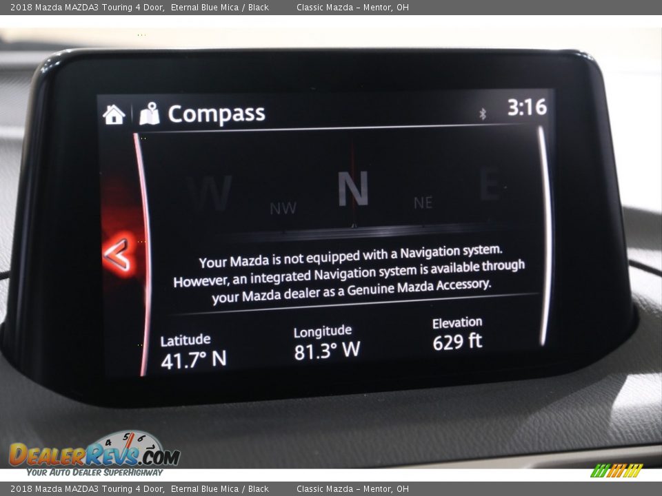 2018 Mazda MAZDA3 Touring 4 Door Eternal Blue Mica / Black Photo #13