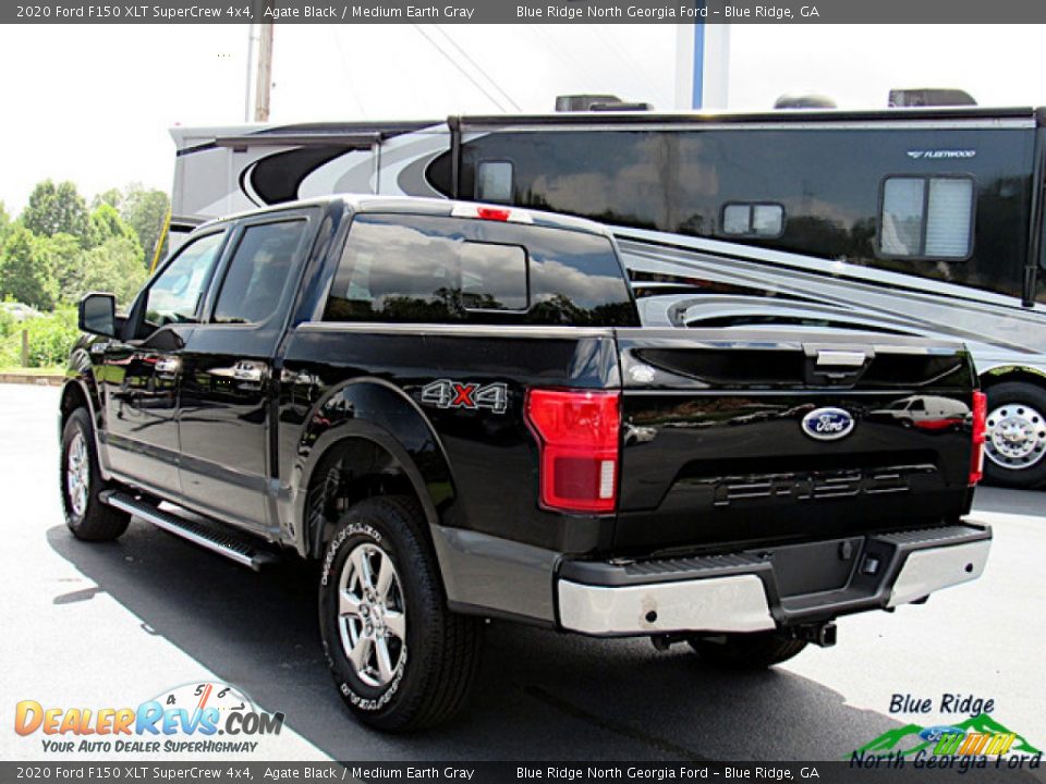 2020 Ford F150 XLT SuperCrew 4x4 Agate Black / Medium Earth Gray Photo #3