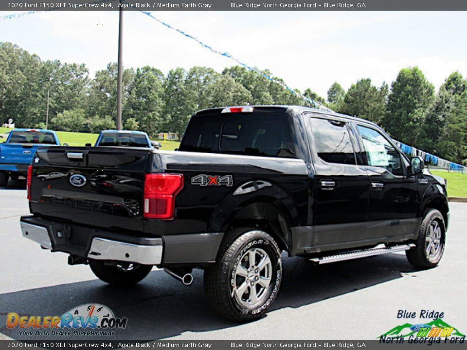 2020 Ford F150 XLT SuperCrew 4x4 Agate Black / Medium Earth Gray Photo #5