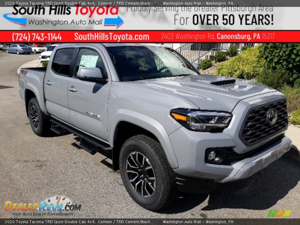 2020 Toyota Tacoma TRD Sport Double Cab 4x4 Cement / TRD Cement/Black Photo #1