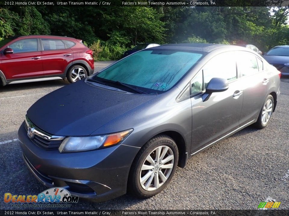 2012 Honda Civic EX Sedan Urban Titanium Metallic / Gray Photo #1