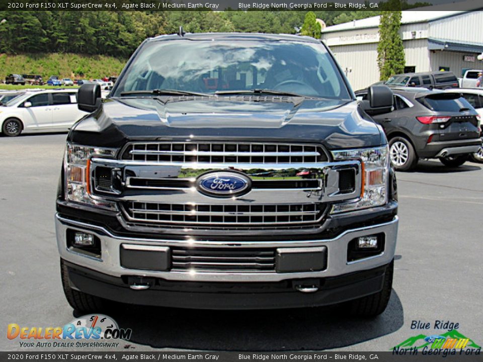 2020 Ford F150 XLT SuperCrew 4x4 Agate Black / Medium Earth Gray Photo #8