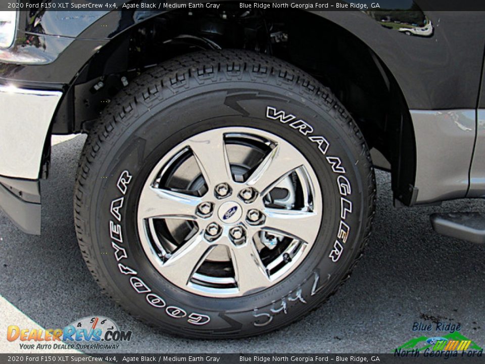 2020 Ford F150 XLT SuperCrew 4x4 Agate Black / Medium Earth Gray Photo #9