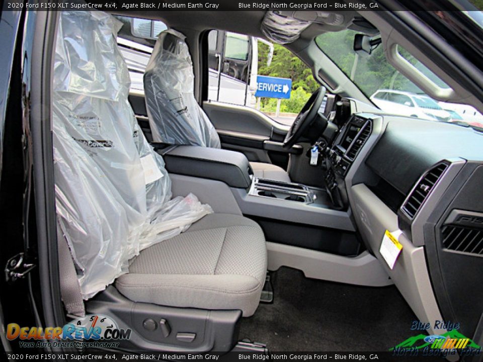2020 Ford F150 XLT SuperCrew 4x4 Agate Black / Medium Earth Gray Photo #12