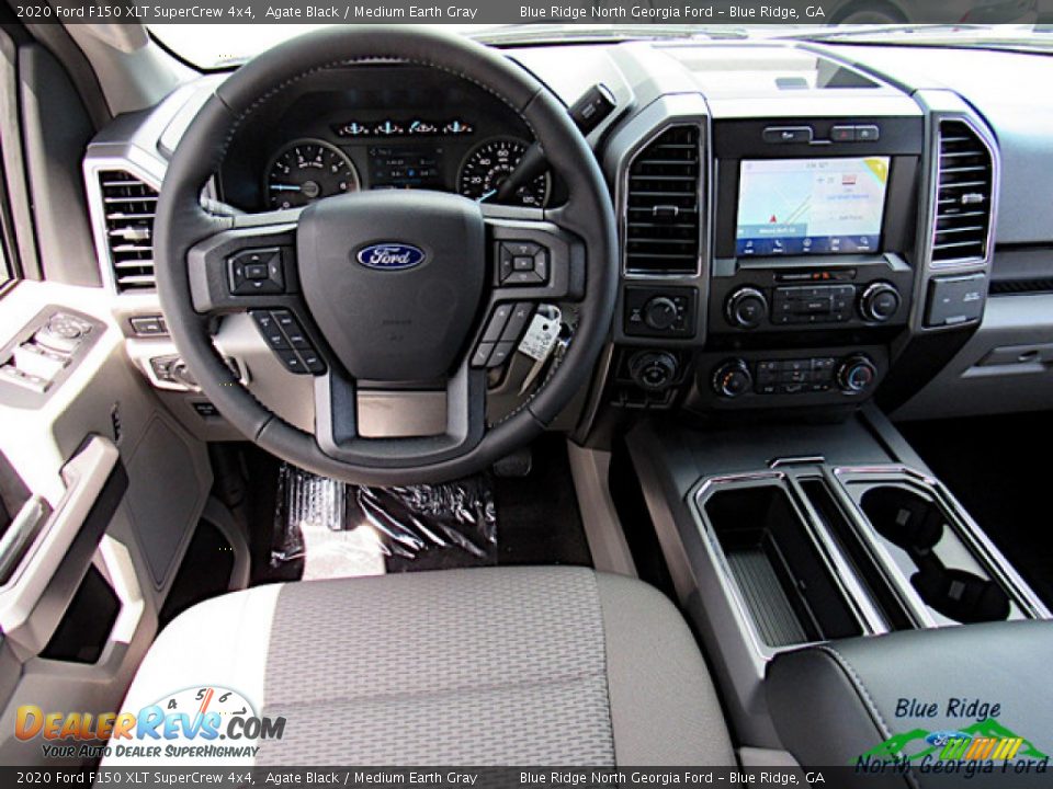 2020 Ford F150 XLT SuperCrew 4x4 Agate Black / Medium Earth Gray Photo #15