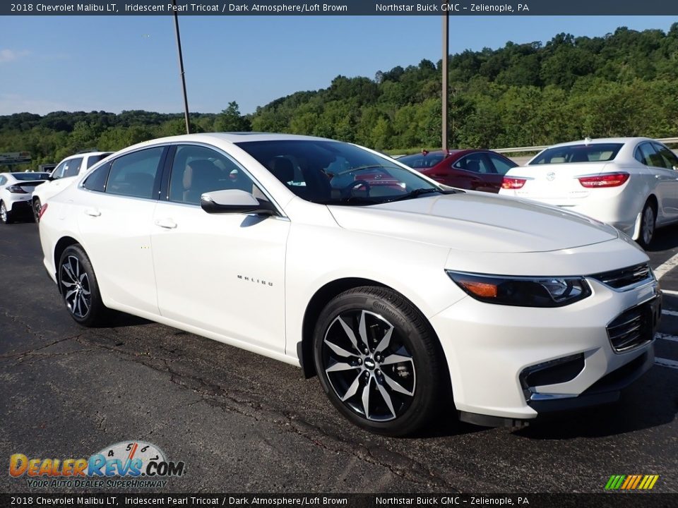 2018 Chevrolet Malibu LT Iridescent Pearl Tricoat / Dark Atmosphere/Loft Brown Photo #4