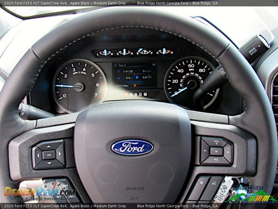 2020 Ford F150 XLT SuperCrew 4x4 Agate Black / Medium Earth Gray Photo #17