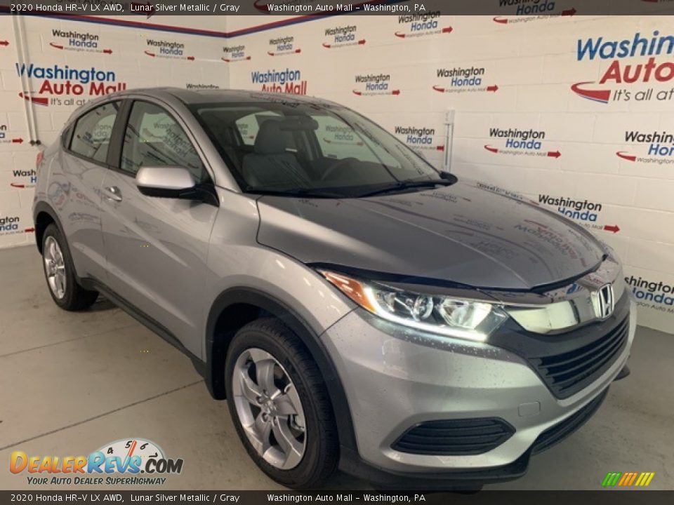2020 Honda HR-V LX AWD Lunar Silver Metallic / Gray Photo #2
