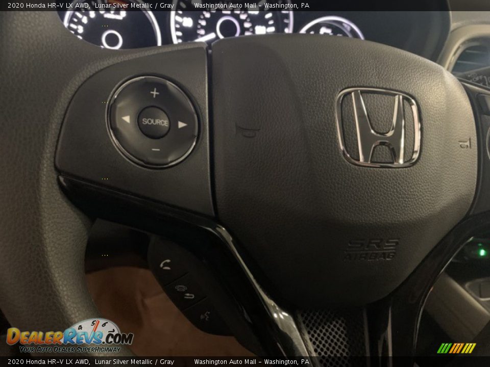 2020 Honda HR-V LX AWD Lunar Silver Metallic / Gray Photo #6